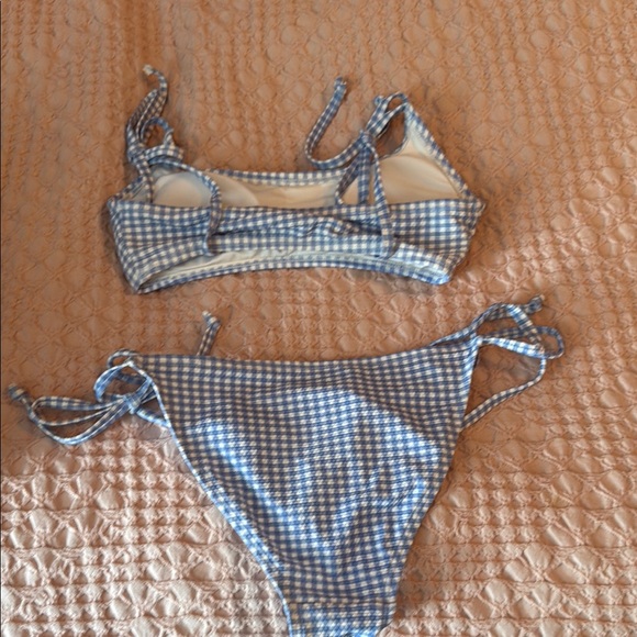 Aeropostale Blue and White Gingham Bikini - Picture 4 of 6